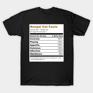 Bengal Cat Facts T-Shirt